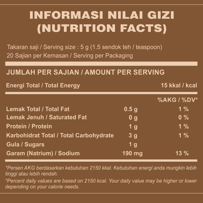 

Dospices Rendang Seasoning (Original) - 100 gr | Healthy Dry Rub | Bumbu Marinasi Rendah Kalori NLS