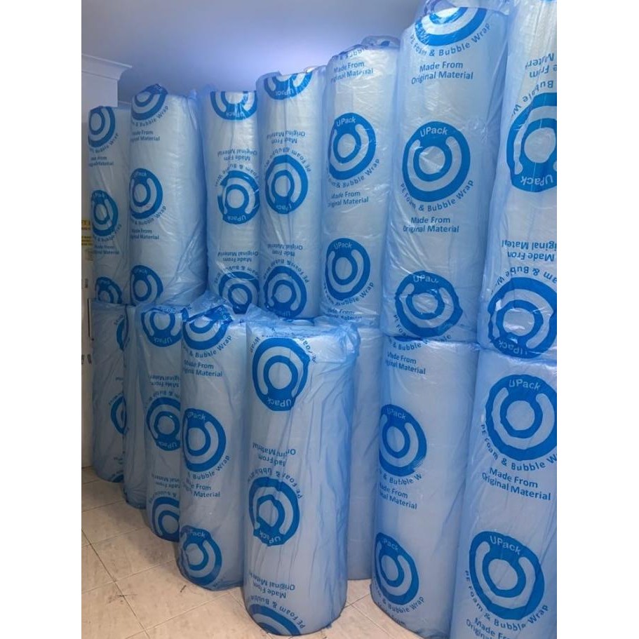 

tersedia plastik bubble wrap upack 125 cm x 50 m bening plastik packing