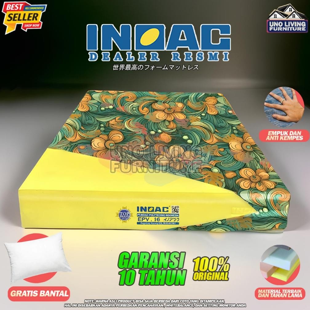 Kasur Busa INOAC Garansi 10 Tahun Density 16 Original Inoac Anti Kempes Kasur Bergaransi Kasur Inoac