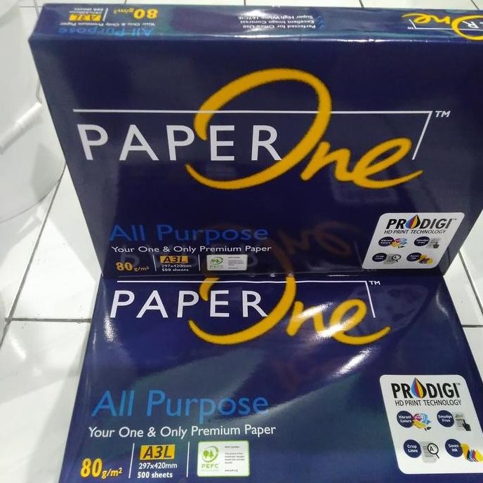 

Kertas HVS Merk PAPER ONE A3 80 Gr murah