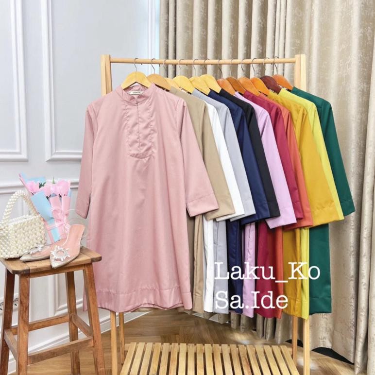 Tunik Polos / Atasan Tunik // Tunik Toyobo // Baju Kurung // Tunik Malaysia // Tunik Busui //Tunik S