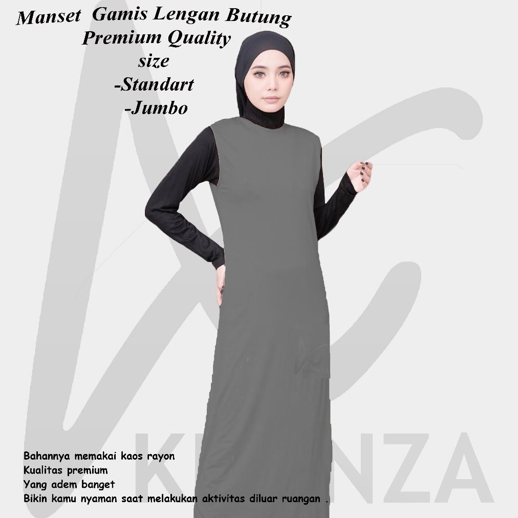 Manset Dress Tanpa Lengan, Manset Sleeveless Gamis, Inner Manset Tanpa Lengan Dress, Manset Dress Ra
