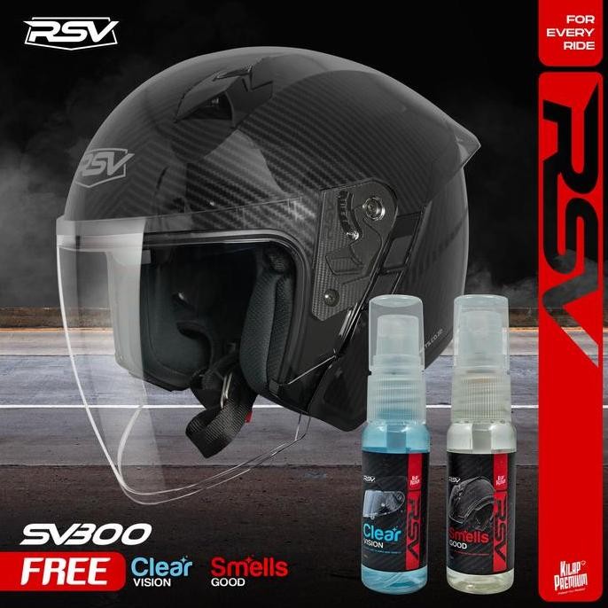 RSV SV300 CARBON GLOSSY DOUBLE VISOR