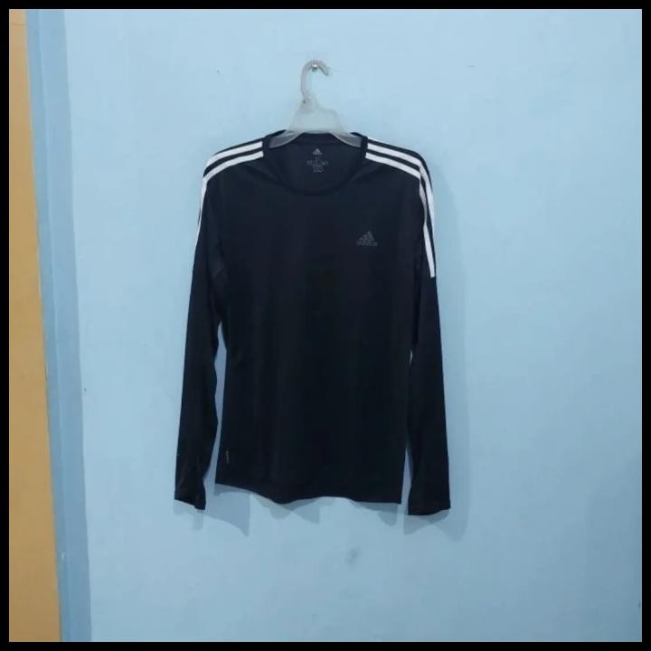 Men Adidas Own The Run Long Sleeve Shirt Kaos Lari Pria Original Best Seller