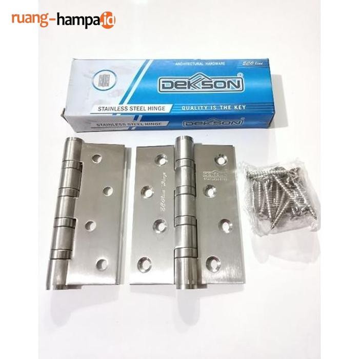 Baru Engsel Pintu Dekson Stainless Steel Ecoline 4Inchi 4"X3"X3Mm 4Bb