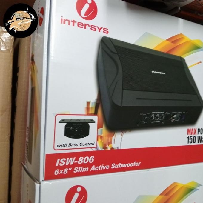New Subwoofer aktif kolong jok intersys IWS-806 /  INTERSYS ISW 806 Subwoofer Kolong jok Aktif Under