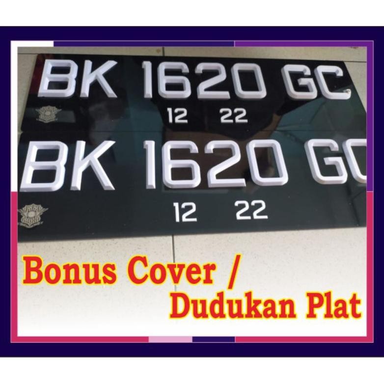 Plat Nomor Mobil Variasi Timbul/set - singapore