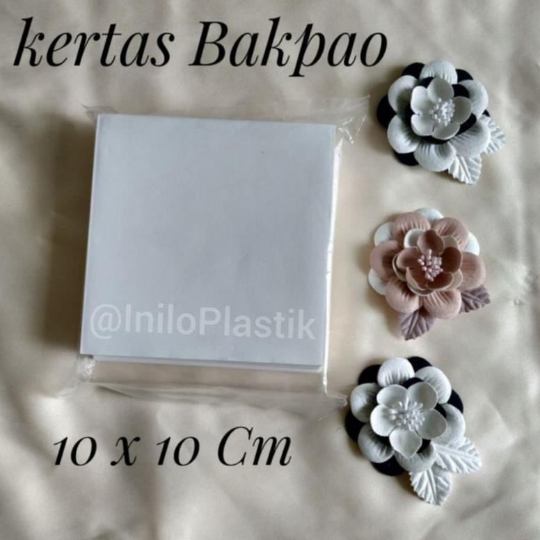 

Gfd-12 See-97 Kertas Alas Bakpau Kotak / Bakpao Paper Kotak 10X10 Cm @1Pack Viral