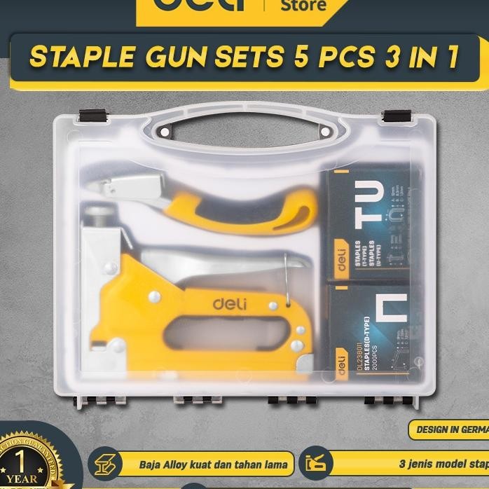 

Deli Taple Gun Et 5 Pc 3 In 1 Tapler Taple Edl238105
