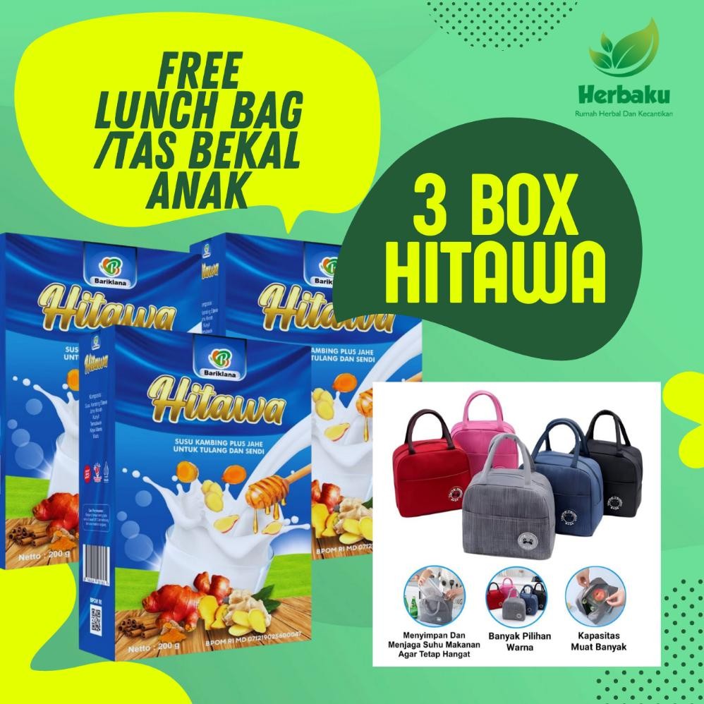

Paket 3 Box HITAWA / Nyeri Sendi "Susu Kambing HITAWA Solusinya