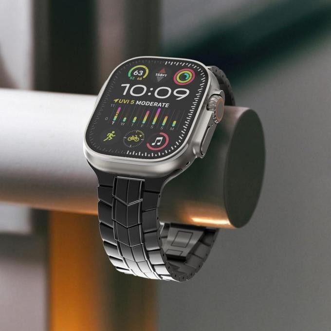 STRAP APPLE WATCH SERIES 10 ULTRA 2 LUXURY TITANIUM BUTTERFLY TALI IWATCH ULTRA 49MM