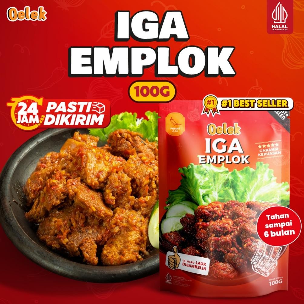 

TERLARIS Iga Emplok Oelek (100gr) / Iga Mercon / Iga Sambal / Oseng Iga Siap kirim