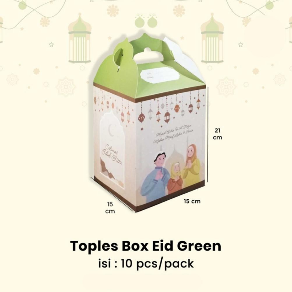

Gh-6 Murah Meriah [10Pcs] Toples Eid Box / Box Hampers Cookies / Dus Parcel Lebaran Premium