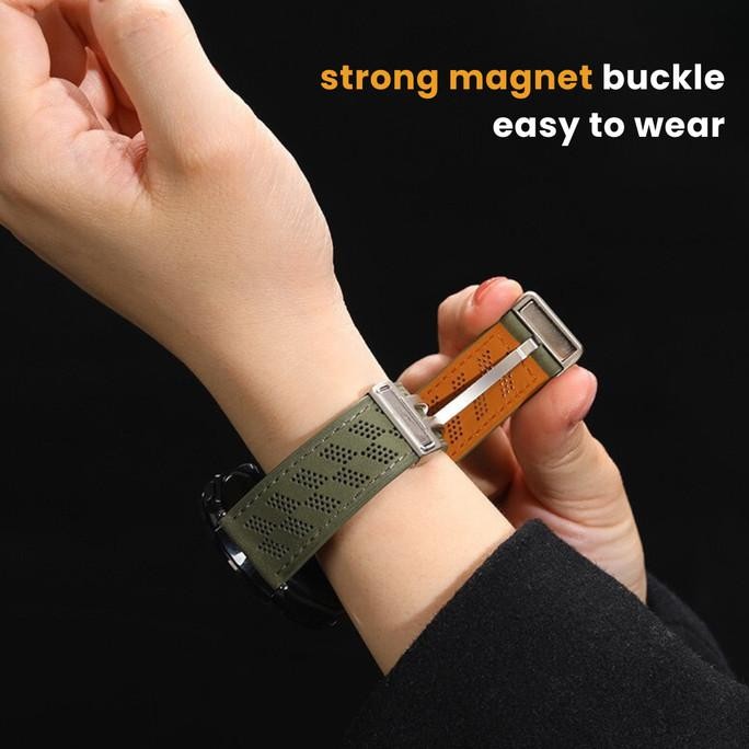 STRAP SAMSUNG HUAWEI AMAZFIT GARMIN WATCH LEATHER AERO TALI JAM KULIT OVCA