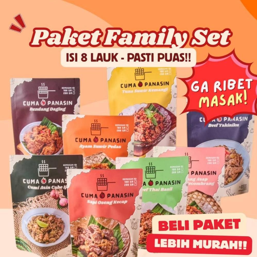 

TERMURAH FAMILY SET - Cuma Panasin - ready to eat Siap kirim