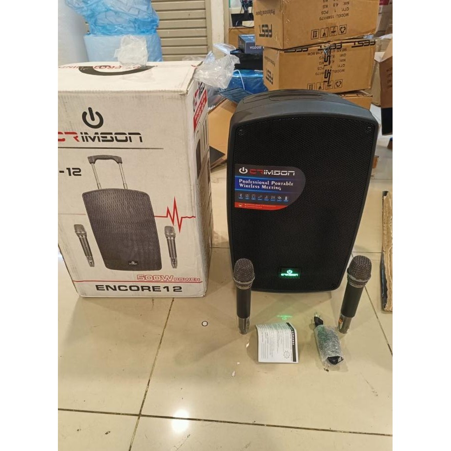 Promo Speaker Portable Crimson Cr 12 Encore 12/ Cr12 Encore 12 Inch