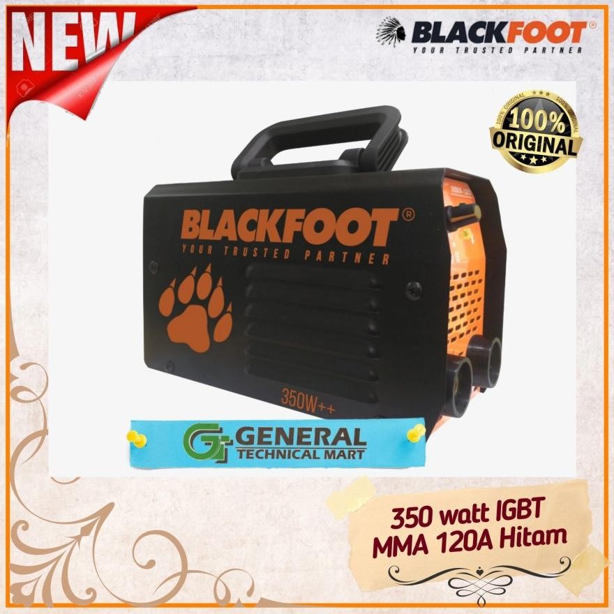 Blackfoot Mesin Travo Las Travo Inverter 350 watt BT MMA 120 A Hitam