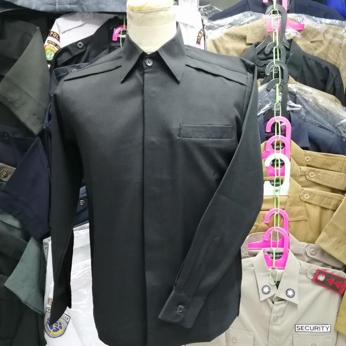 safari paspampres hitam lengan panjang