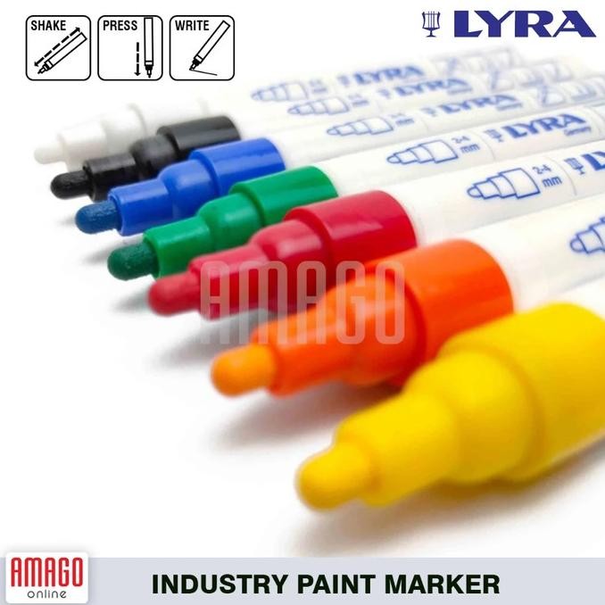 

Ready Lyra Industry Paint Marker - Spidol cat permanen penanda industri dan pekerja profesional
