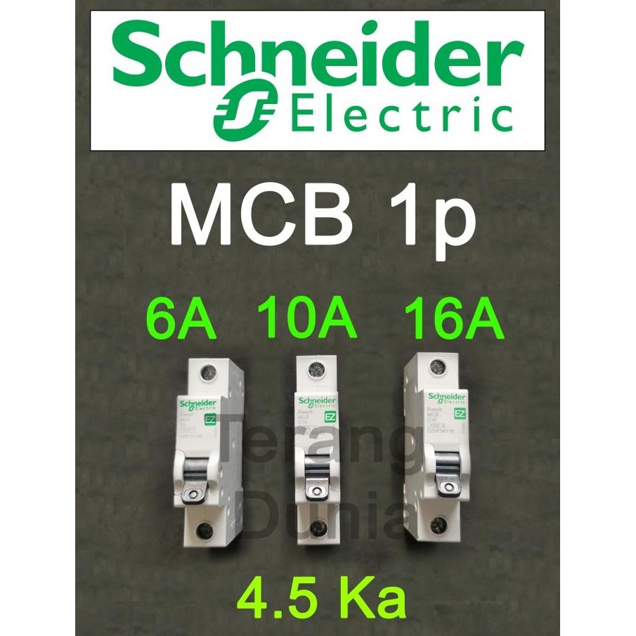new MCB Schneider 6A MCB Schneider 10A MCB Schneider 16A MCB 1p Schneider murah