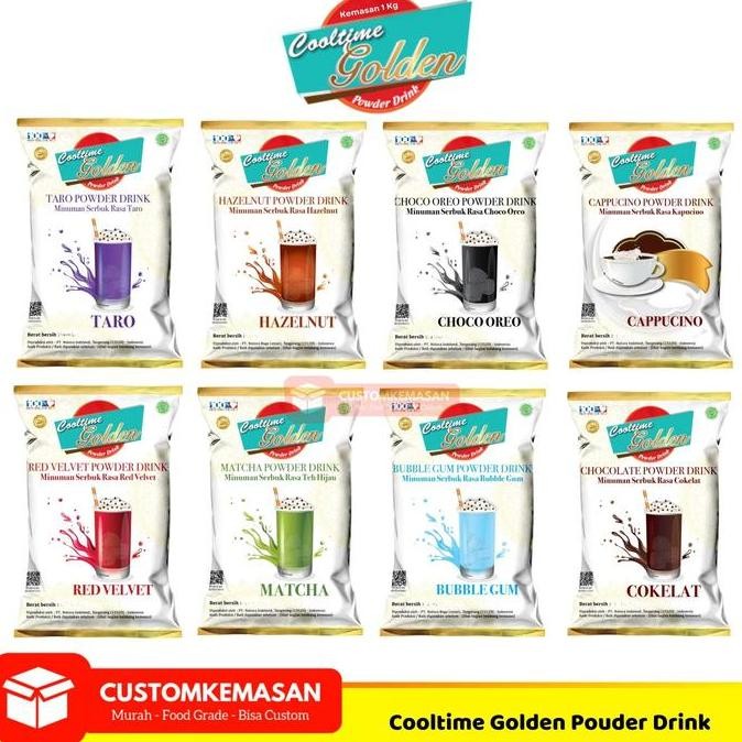 

Murah Cooltime Golden Powder Drink 1Kg / Cooltime Bubuk Minuman / Bubuk Minuman / Serbuk Minuman Berbagai Rasa / Bubuk Pop Ice 1Kg / Serbuk Minuman Pop Ice