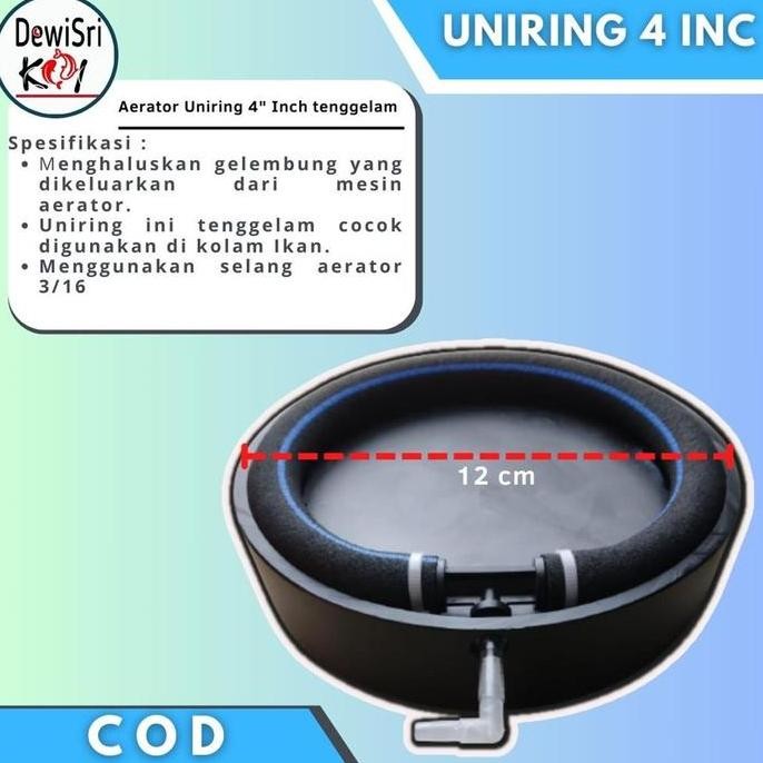 DISKON AERATOR UNIRING 4 INCH  DIFFUSER GELEMBUNG UDARA TENGGELAM PEMBERAT UNIRING