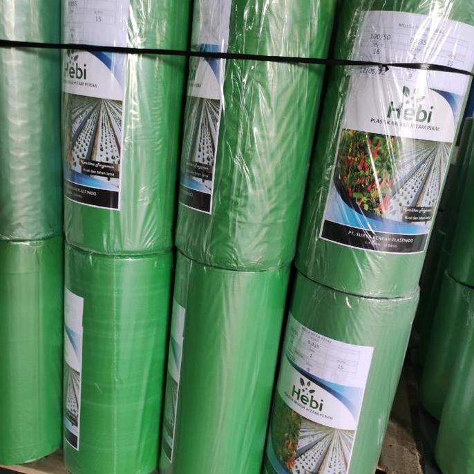 Ready Plastik Mulsa Hitam Silver 60/120 cm untuk Tanaman Cabe dan Sayuran Lainnya
