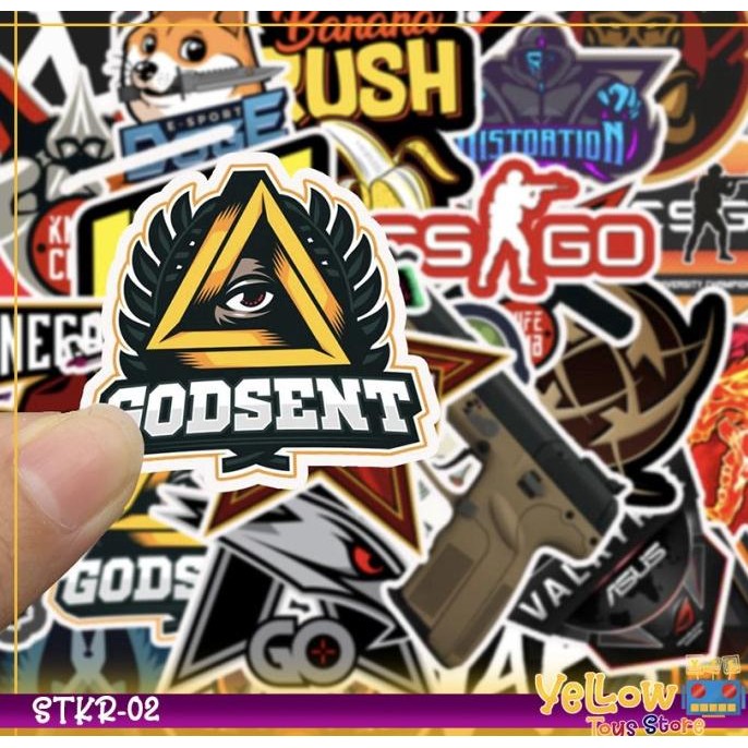

ready Sticker Set isi 50pcs CS:GO Waterproof PVC Vinyl Aesthetic-STKR-02 murah