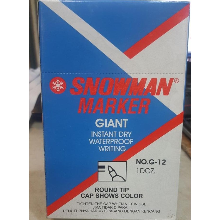 

Ready Spidol Snowman Marker permanen G-12/spidol/spidol snowman