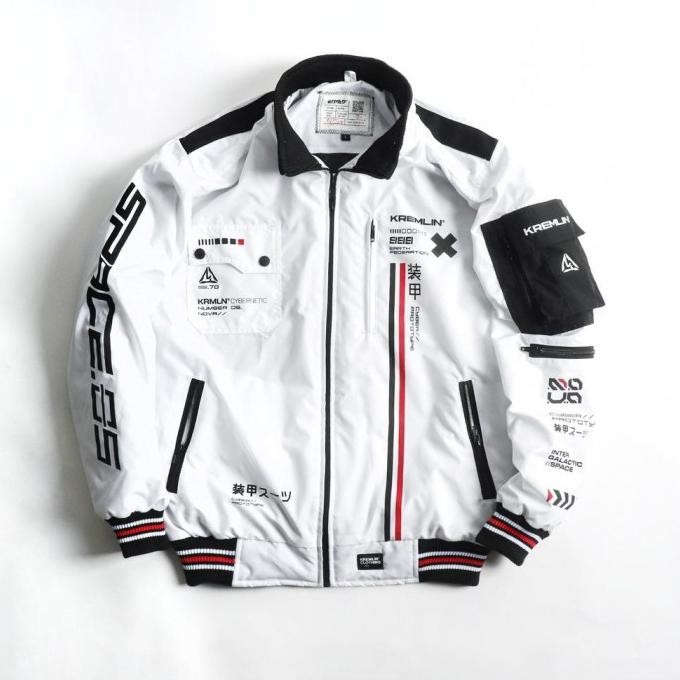 Terbaru Kremlin Bomber Jacket Space Putih - Nova