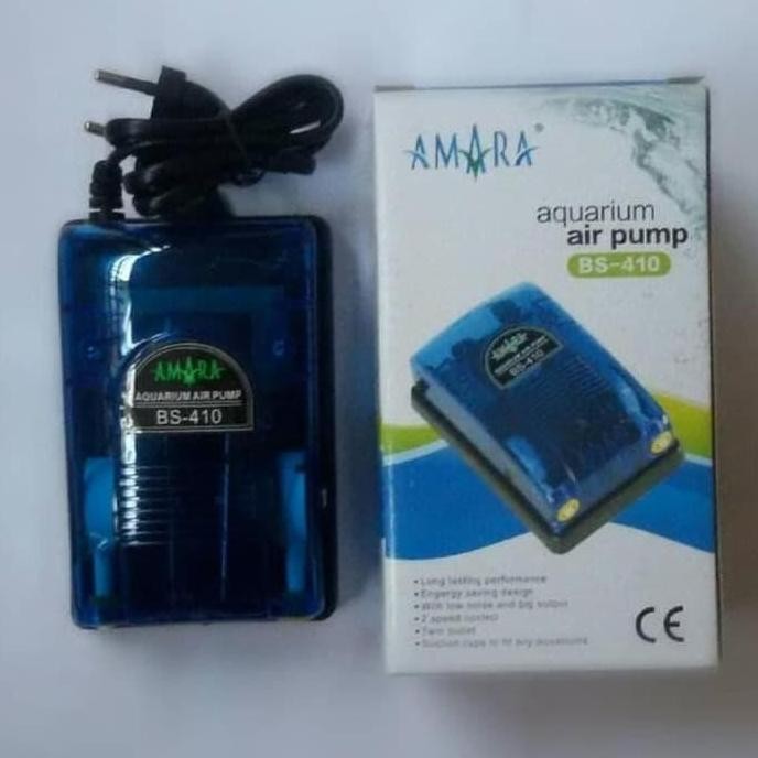 DISKON MESIN GELEMBUNG UDARA AQUARIUM AMARA BS 410 BS410 AERATOR 2 LUBANG