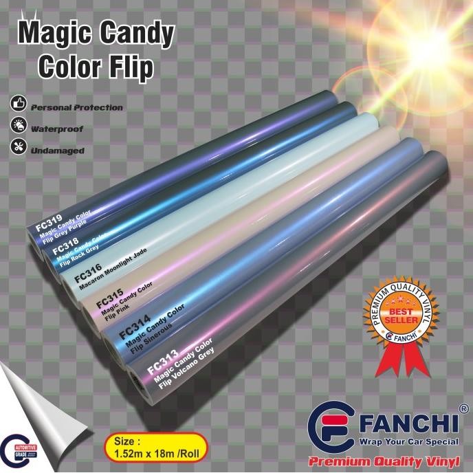 

ready Stiker Magic Candy Purple Grey Fanchi FC326 Ungu Abu Lembayung 50cm murah