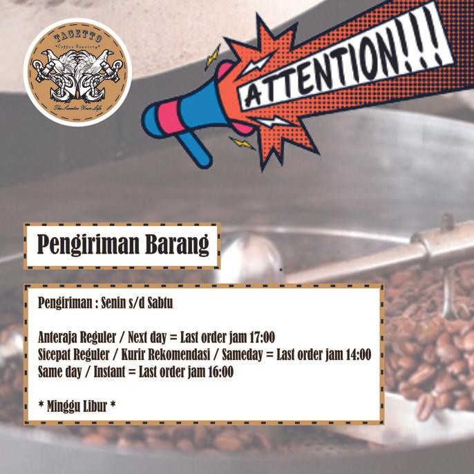 

Sale Espresso Gayo Premium 1Kg - Kopi 50% Arabica 50% Robusta