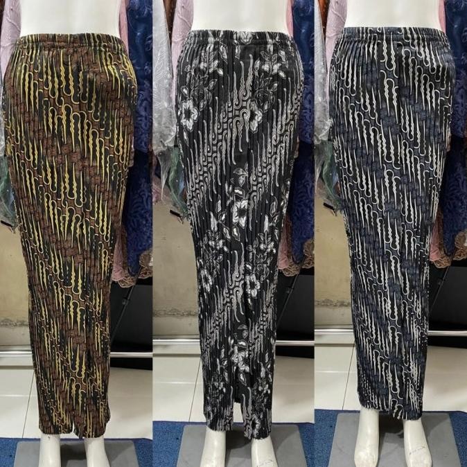 Ready Rok Plisket Wiron Modern/Ron Wiron Instan Plisket Beraneka Motif Lainnya