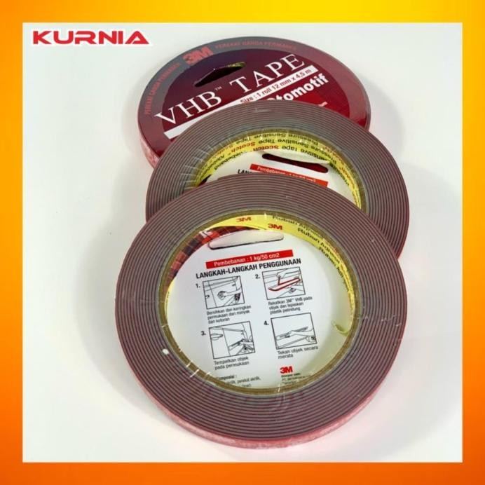

ready ASLI DOUBLE TAPE 3M VHB 12MM X 4,5 M murah