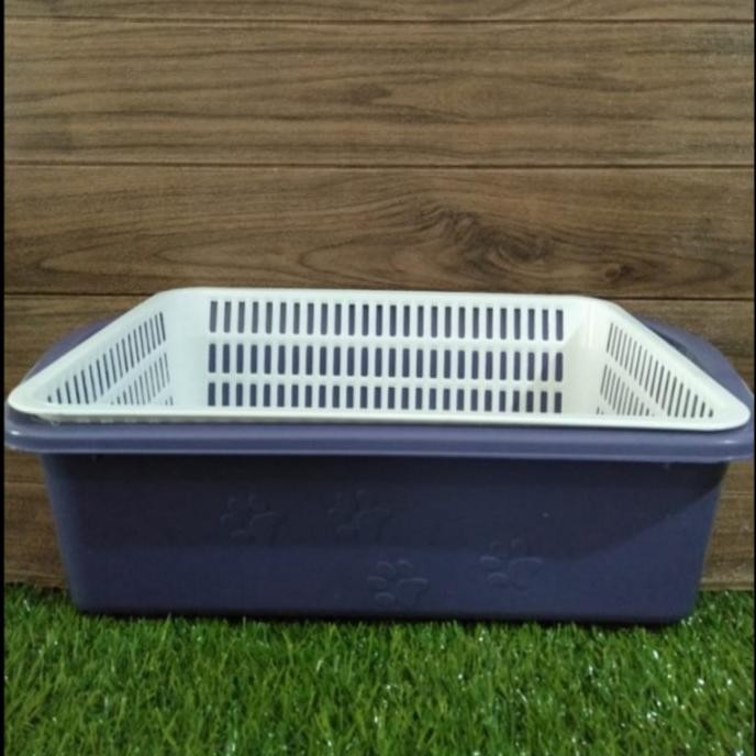 LITTER BOX BAK PASIR KUCING SARINGAN