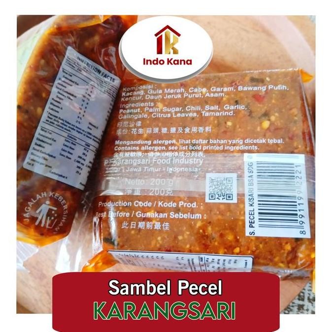

Bumbu Pecel/Sambel Pecel Karangsari 200 Gr