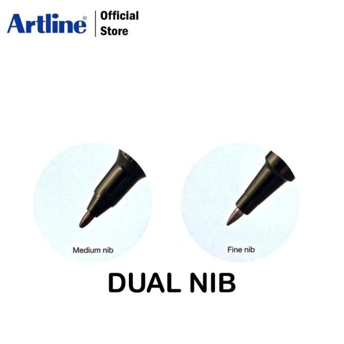 

tyS SPIDOL ARTLINE PERMANENT TWIN MARKER EK-041T