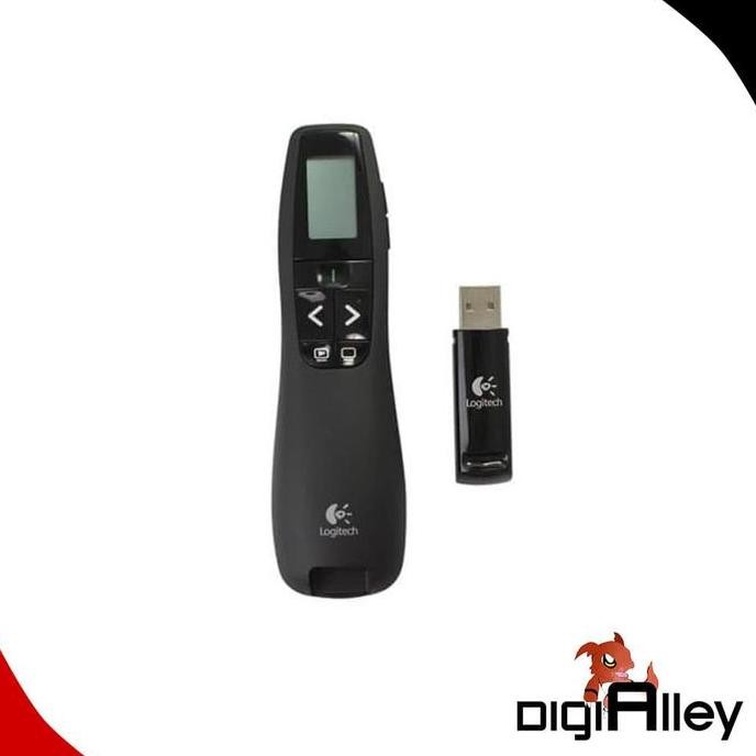 Logitech R800 Laser Pointer Hijau Laser Wireless Presenter USB R800