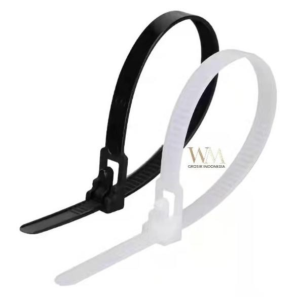 

tyS Kabel Ties Releasable Cable Tie 7.2x200mm Kabel Ties Buka Pasang