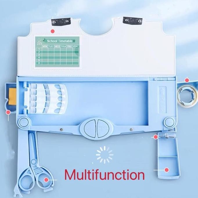 

tyS multifunction pencil box kotak pensil multiguna double layer 2 tingkat Stationery