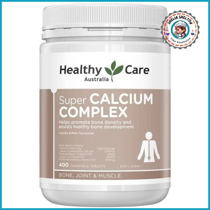 MURAH..!! HEALTHY CARE SUPER CALCIUM COMPLEX VITAMIN D HEALTH KALSIUM VIT 400 T