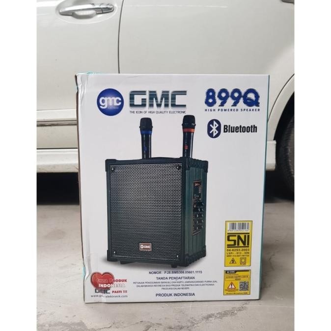 GMC SPEAKER GMC 899Q BLUETOOTH + WIRELESS MIC SUARA BAGUS