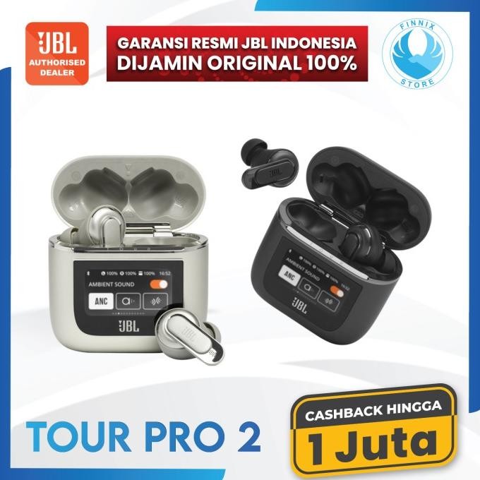 JBL Tour Pro 2 Earbuds TWS Wireless Noise Cancelling With Smart Case