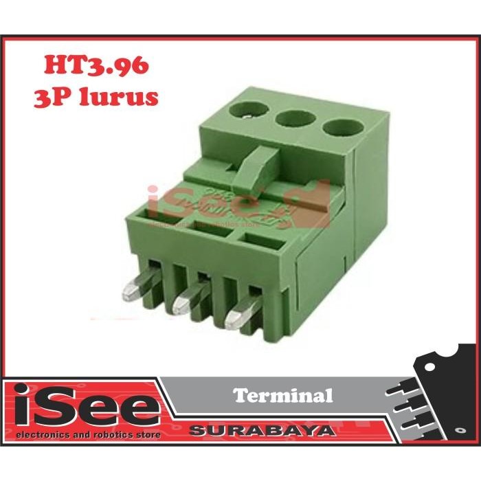 HT3.96 green HT3.96mm 3p Lurus terminal block connector HT396 pair