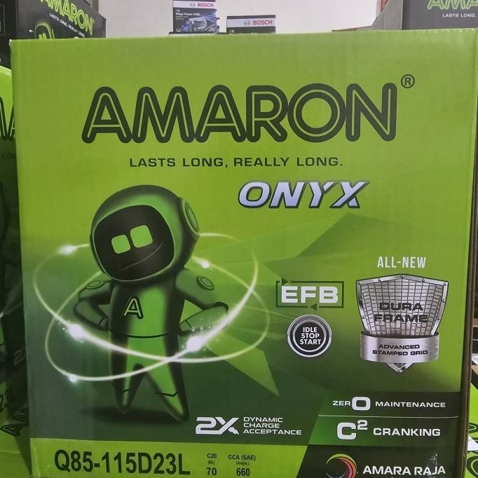 New GARANSI 1 TAHUN  Aki Mobil Mazda CX5 CX-5 90D23L Amaron Aki Kering