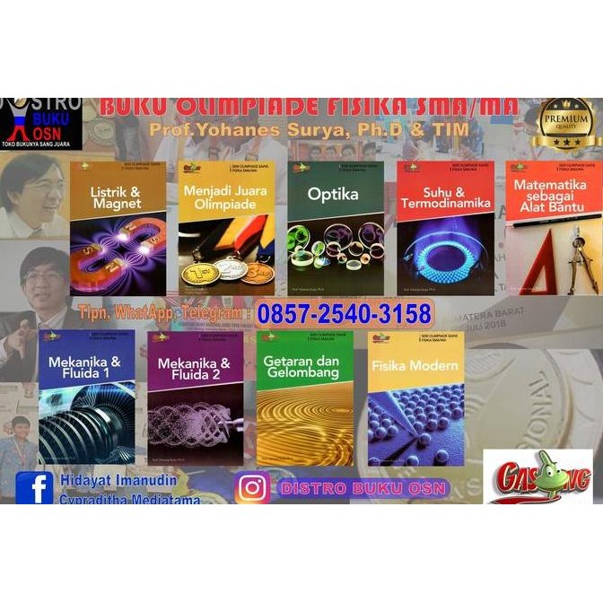 [[ DOBY / BUKU OSN OLIMPIADE FISIKA SMA/MA GASING TIM PROF. YOHANES SURYA, PH. BEST SELLER