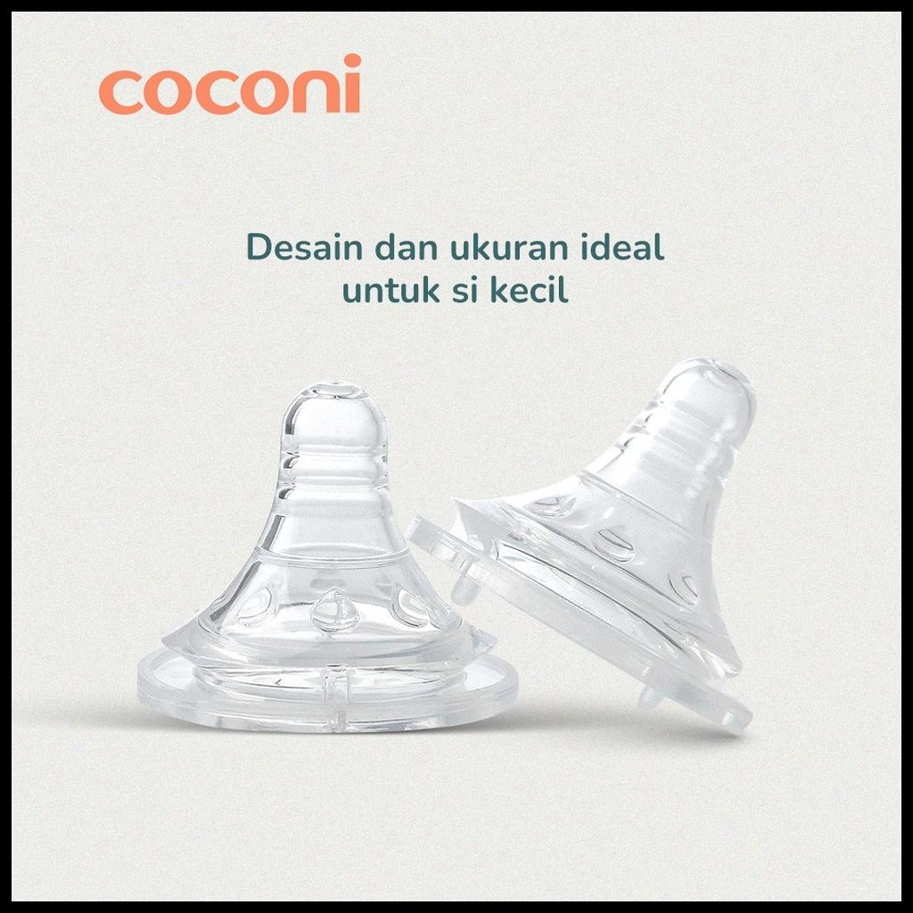 COCONI REPLACE NIPPLE WIDE NECK - DOT PENGGANTI BOTOL SUSU COCONI WIDE NECK
