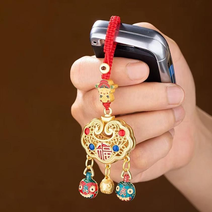 Premium Gantungan HP Kunci Feng Shui Gantungan Kunci China Style Hp Strap Hoki Dewa Rezeki Gantungan