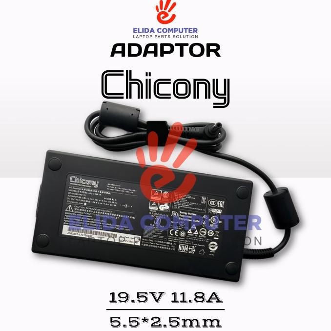 Adaptor Charger Chicony A12-230P1A Dc 5.5*2.5Mm 19.5V 11.8A 230W New Stok